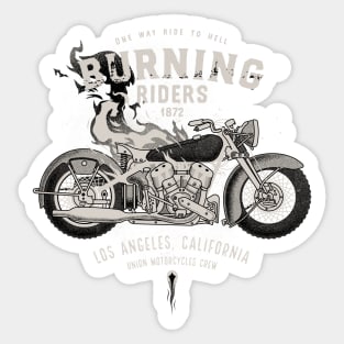 Burning riders Sticker